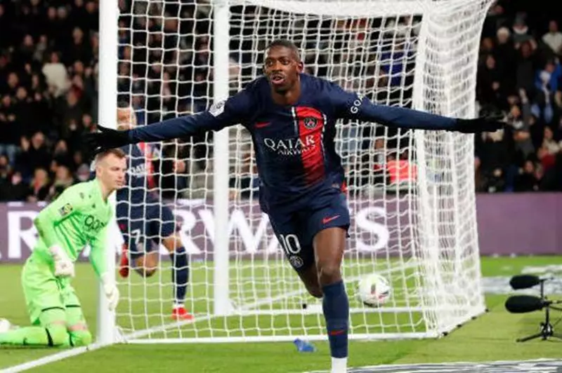 عثمان ديمبلي لاعب باريس سان جيرمان